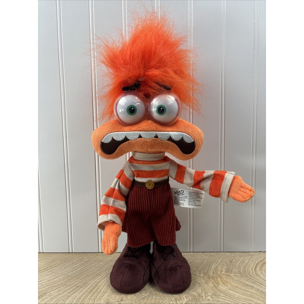 Disney Pixar Inside Out 2 Anxiety Talking And Shaking Plush Just Play 14" Toy